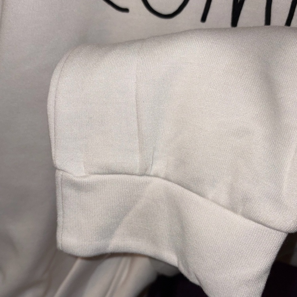 Rae Dunn “Comfy” Cream 2-Piece Lounge Set Joggers Hoodie Sweatsuit - Picture 6 of 11